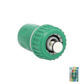 CONECTOR MANGUERA PLASTICO 3/4 CON STOP  BLISTER
