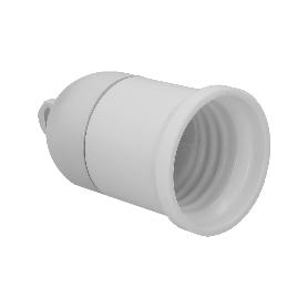 PORTALAMPARAS 4 AMPERIOS ROSCA E-27 OBRA BLANCO.