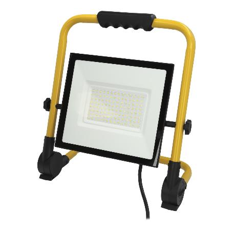 FOCO LED PLANO 100 WATT / 4000 K / IP 65 / 8000 LÚMENES. CON ASA DE TRANSPORTE.