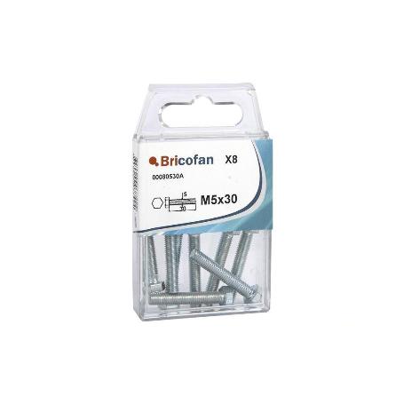 BLÍSTER DE 6 UDS. DIN-933 M-6X50 ZINC VENTA UNITARIA