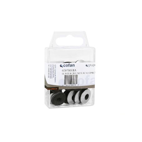 BLÍSTER DE 10 UDS. ARANDELAS CON NEOPRENO 25 MM VENTA UNITARIA