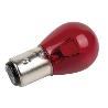 LÁMPARA COFAN 2 POLOS ROJA CENTRADA P21/5W (BAY15D) 12V   CAJA 10 UNID.
