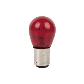 LÁMPARA COFAN 2 POLOS ROJA CENTRADA P21/5W (BAY15D) 12V VENTA UNITARIA