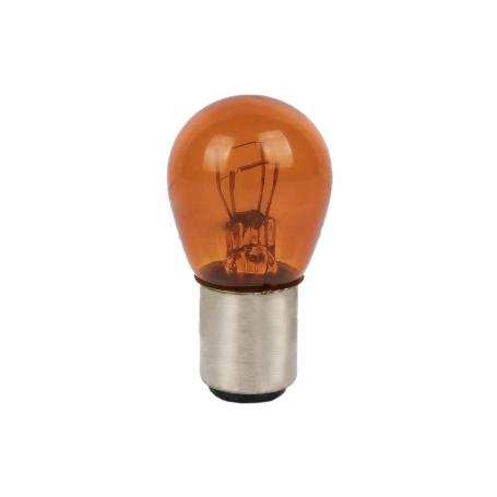 LÁMPARA COFAN 2 POLOS ÁMBAR CENTRADA P21/5W (BAY15D) 12V   CAJA 10 UNID.