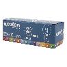 LÁMPARA COFAN 2 POLOS ROJA DESCENTRADA P21/5W (BAW15D) 12V   CAJA 10 UNID.