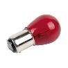 LÁMPARA COFAN 2 POLOS ROJA DESCENTRADA P21/5W (BAW15D) 12V   CAJA 10 UNID.