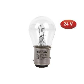LÁMPARA COFAN 2 POLOS P21/5W (BA15D) 24V   CAJA 10 UNID.