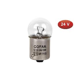 LÁMPARA COFAN PILOTO R5W (BA15S) 24V   CAJA 10 UNID.