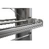 EXPOSITOR DE HULES Y MANTELES HORIZONTAL CON CORTADOR Y RUEDAS PARA 22 ROLLOS