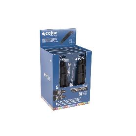 EXPOSITOR DE CÚTER ANTIDESLIZANTE HEAVY DUTY 25 MM 12 UDS.