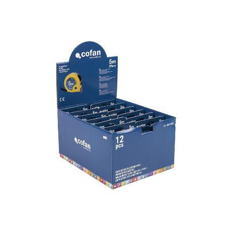 EXPOSITOR DE FLEXÓMETROS 25 MM X 5 M 12 UDS.