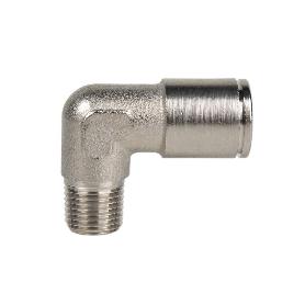 CONEXION CODO  TUBO 4MM. ROSCA 1/4   CAJA 2 UNID.