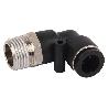 RACOR ROSCADO CODO PLASTICO T-10, R-1/8 VENTA UNITARIA