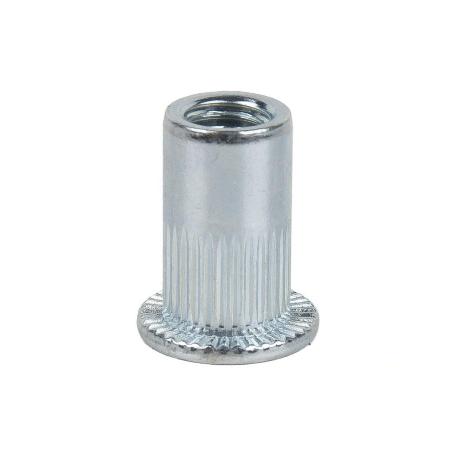 TUERCAS REMACHABLES RANURADAS ANCHAS ACERO M5   CAJA 500 UNID.