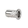 TUERCAS REMACHABLES RANURADAS ANCHAS INOX A-2 M6   CAJA 500 UNID.
