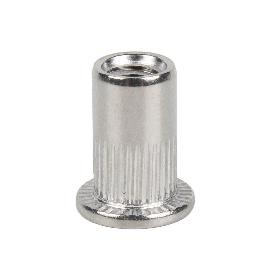 TUERCAS REMACHABLES RANURADAS ANCHAS INOX A-2 M10   CAJA 200 UNID.