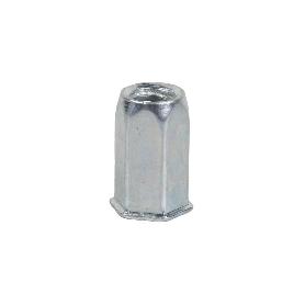 TUERCAS REMACHABLES HEXAGONAL CABEZA REDUCIDA ACERO M5   CAJA 500 UNID.