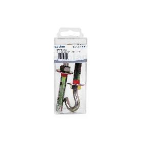 BLÍSTER DE 1 UD. TACO DE METAL GANCHO 8/10X60 VENTA UNITARIA