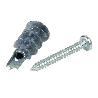 TACO ZAMAK 13X32 PARA PLACAS C/TORNILLO 4,2X32   CAJA 100 UNID.