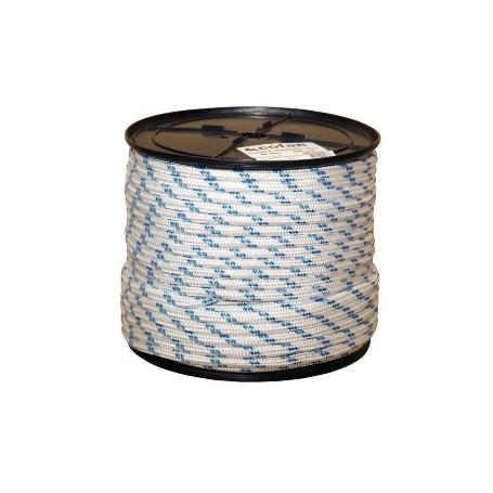 CARRETE CUERDA TRENZADA POLI 12MM 100 MTS BCO