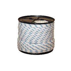 CARRETE CUERDA TRENZADA POLI 16MM 100 MTS BCO