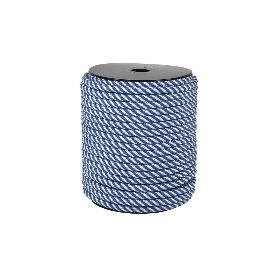 CUERDA HELICOIDAL 6MM 100 M. BCO/AZUL