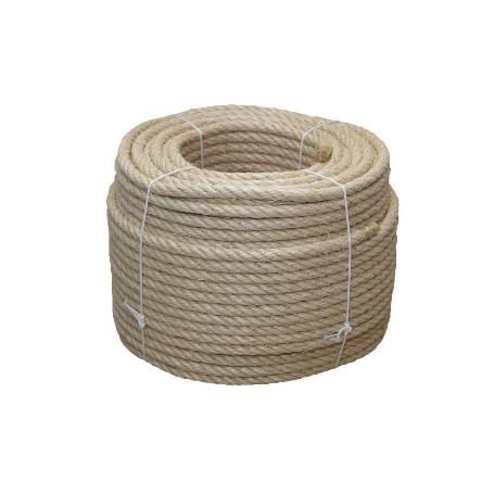CUERDA SISAL 4 CABOS 8 MM 100 MTS NATURAL