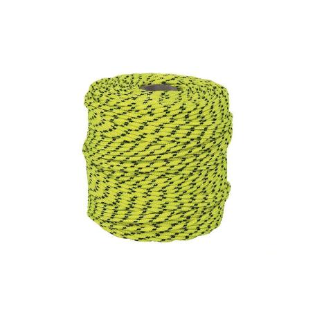 CORDÓN TRENZADO HIPPIE AMARILLO/NEGRO 3 MM X 100 M
