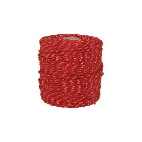 CORDÓN TRENZADO HIPPIE ROJO/AMARILLO 3MM X 100 M