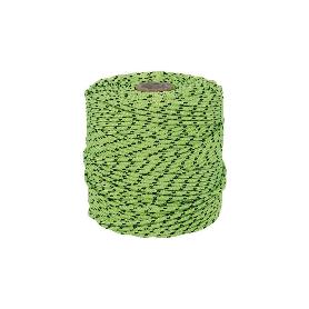 CORDÓN TRENZADO HIPPIE VERDE/NEGRO 3MM X 25 M