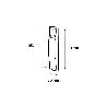 EMBELLECEDOR BLANCO RECOGEDOR PERSIANA 14-18 MM VENTA UNITARIA