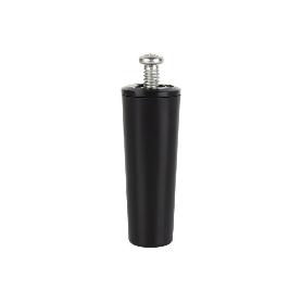 TOPE PERSIANA 60 MM NEGRO CON TORNILLO M-6   CAJA 20 UNID.