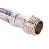 CONEXIÓN FLEXIBLE INOX PARA TERMO M1/2 - H3/4 30 CM.