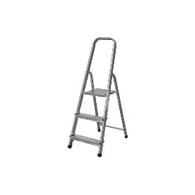 ESCALERA ALUMINIO 3 PELDAÑOS Y 0,65 M ALTURA ÚTIL
