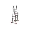 ESCALERA ALUMINIO MULTIPOSICIÓN 4 X 4 PELDAÑOS Y 3,83 M