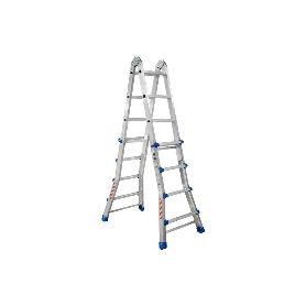 ESCALERA PLUS ALUMINIO MULTIPOSICIÓN 4 X 4 PELDAÑOS Y 3,83 M