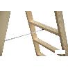 ESCALERA MADERA DOBLE 9 PELDAÑOS 2,40 M