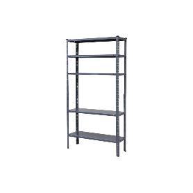 KIT ESTANT. METAL C/TORN. 5 BALDAS 180X90X30 GRIS