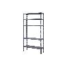 KIT ESTANT. METAL C/TORN. 5 BALDAS 180X90X40 GRIS