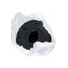 SUELO DE CAUCHO NEGRO CÍRCULOS 3 MM 1,00 X 10 M