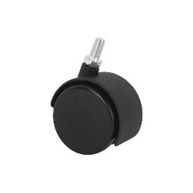 RUEDA PLASTIC Ø30MM TORNILLO 6X15   CAJA 4 UNID.