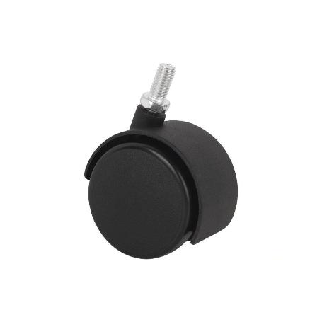 RUEDA PLASTIC Ø50MM TORNILLO 8X15   CAJA 4 UNID.