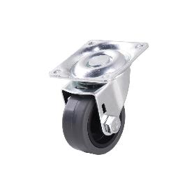 RUEDA GOMA/GRIS PLACA Ø40X18MM   CAJA 4 UNID.