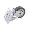 RUEDA GOMA/GRIS PLACA Ø50X18MM   CAJA 4 UNID.