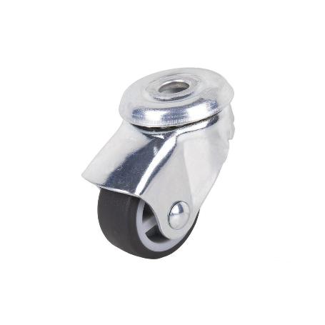 RUEDA GOMA/GRIS PASANTE Ø30X18MM   CAJA 4 UNID.