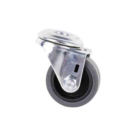 RUEDA GOMA/GRIS PASANTE Ø40X18MM   CAJA 4 UNID.