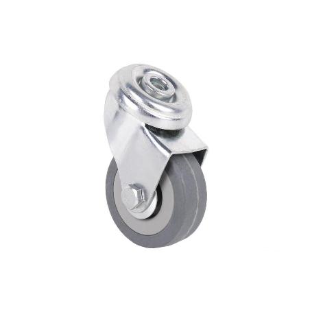 RUEDA GOMA/GRIS PASANTE Ø50X18MM   CAJA 4 UNID.