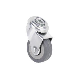 RUEDA GOMA/GRIS PASANTE Ø50X18MM VENTA UNITARIA