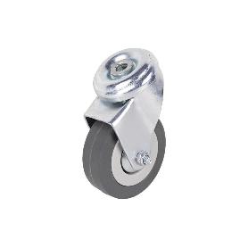 RUEDA GOMA/GRIS PASANTE Ø65X21MM   CAJA 2 UNID.