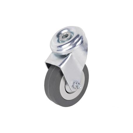 RUEDA GOMA/GRIS PASANTE Ø65X21MM   CAJA 2 UNID.